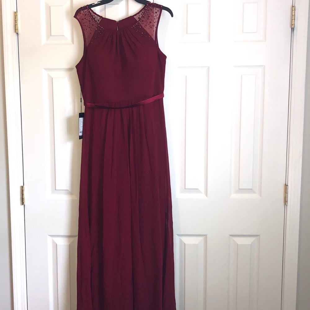 Ever Pretty Burgundy Bridesmaid Dress Size 14 NWT